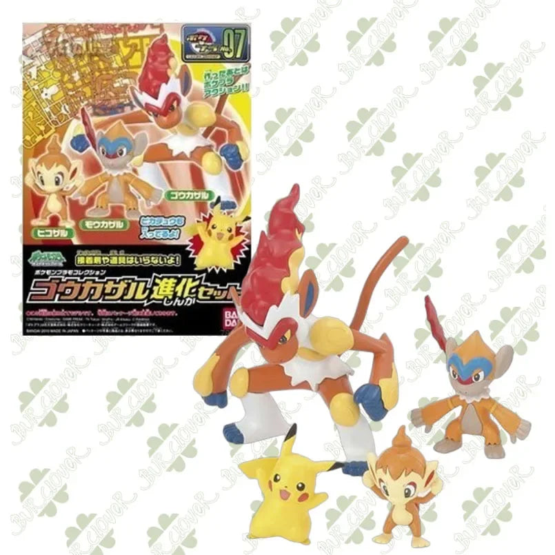 Bandai Original Pokémon Evolution Series Regular Edition Cobalion Virizion Keldeo Dark Kyurem Assembly Model Toys