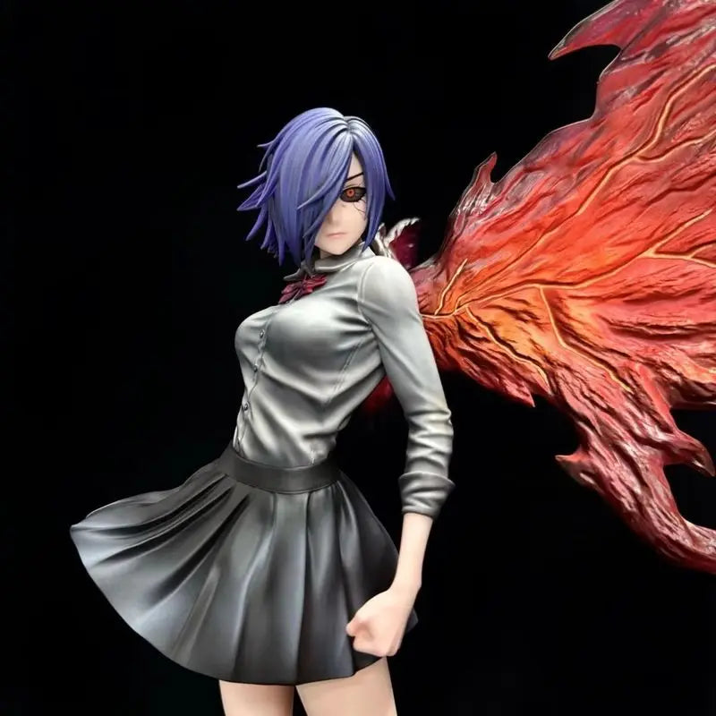Touka Kirishima Tokyo Ghouls Action Figure - Two-Headed Statue Collection Doll Desk Decoration Model Toy for Kids Birthday