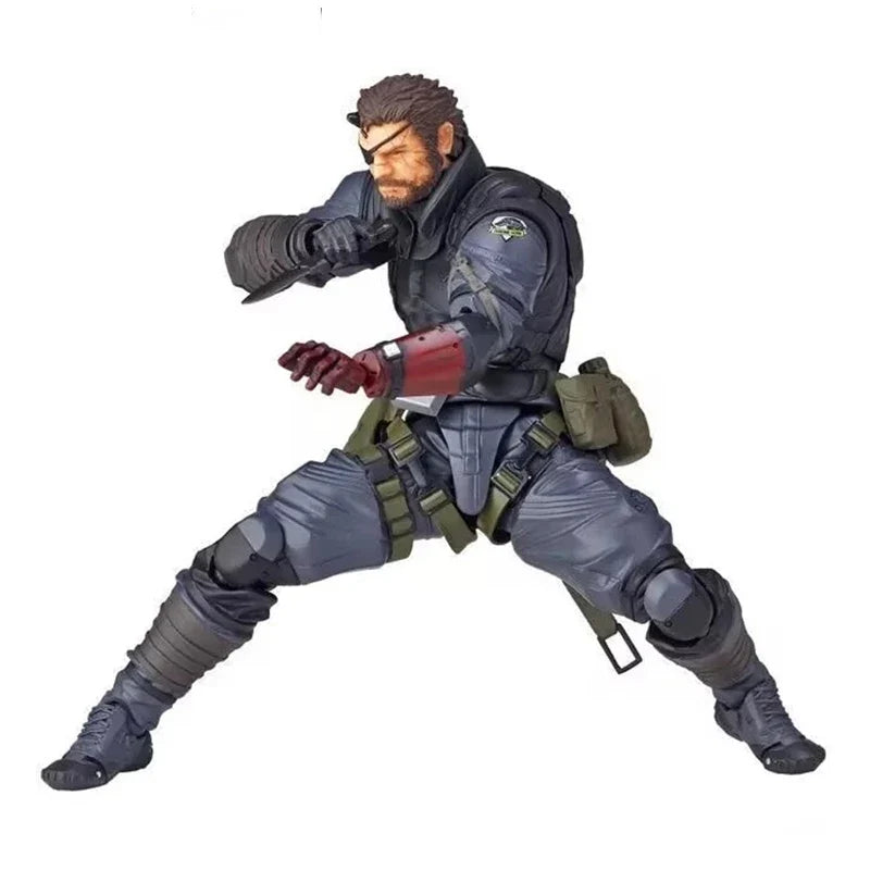 Kaiyodo Metal Gear Solid V Snake Articulated Joints Moveable Action Figure Revoltech The Phantom Pain Snake Figurine Model Toys