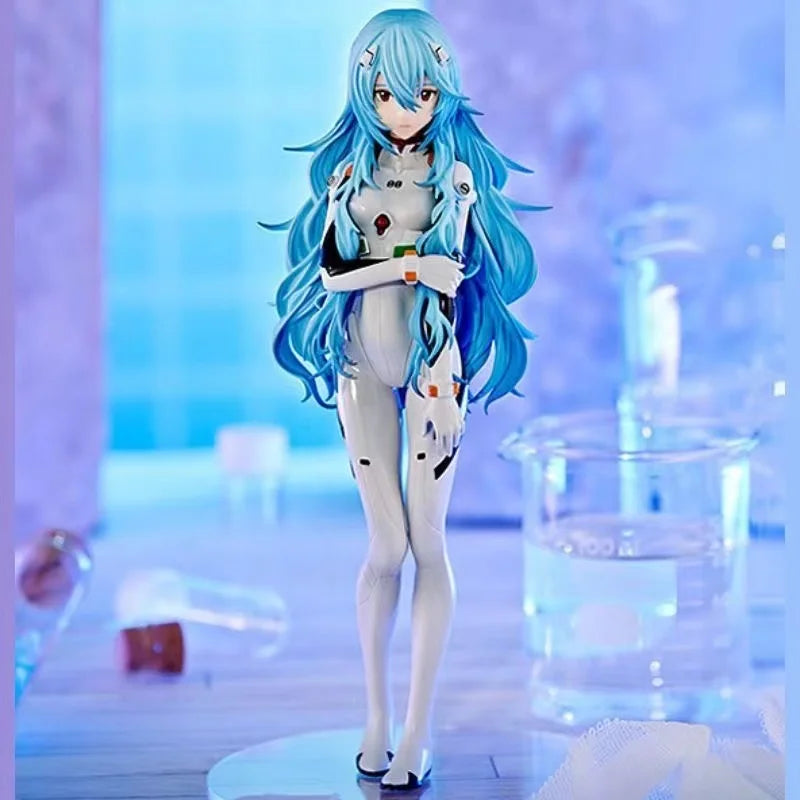 18CM 2024 New Anime NEON GENESIS EVANGELION EVA Ayanami Rei kawaii figure PVC model toys doll collect ornaments gifts