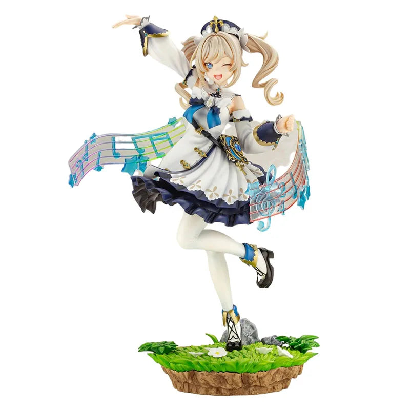20cm Anime Genshin Impact Barbara Figure Genshin Impact Lumine Action Figure Traveler Aether Venti Figurine Collectible Doll Toy
