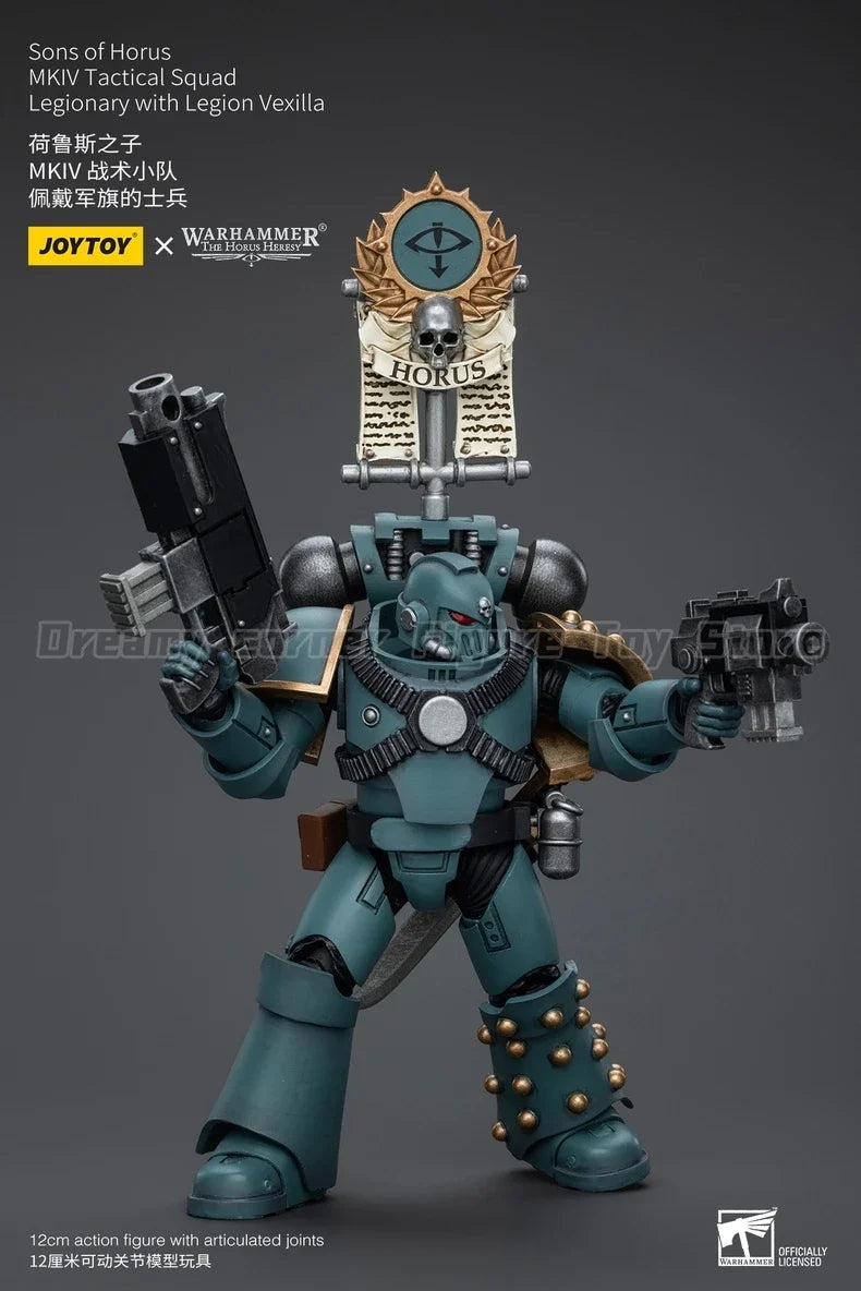 【In Stock】JOYTOY Warhammer 40K Sons of Horus MKIV Tactical Squad 1/18 Action Figure Model Toys