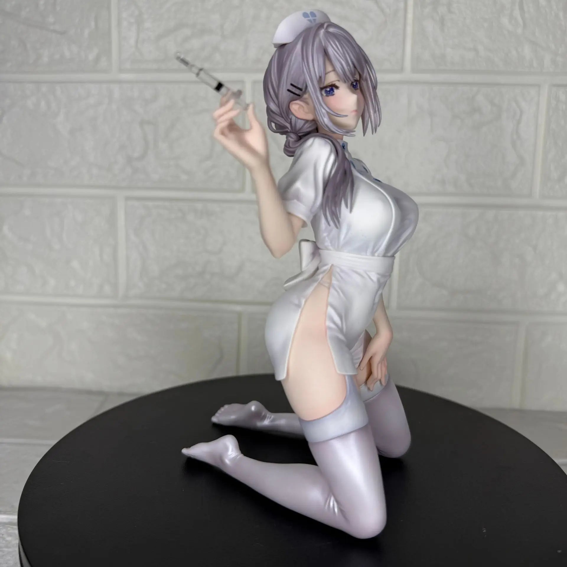 Saotome Shino Nurse Ver. Kneeling Pose Anime Pvc Figure Collectible Statue Desktop Decoration Gifts