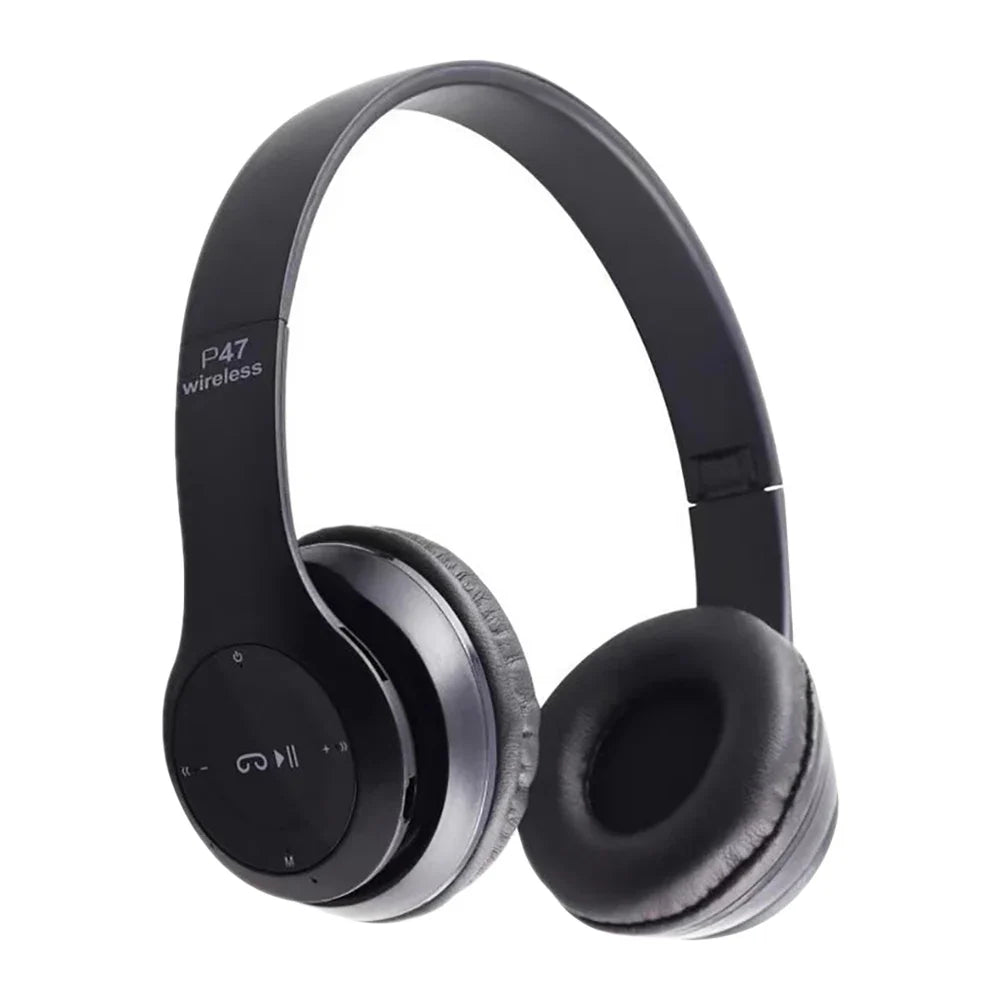 P47 Bluetooth 5.0 Wireless Sports Game Headset Foldable HIFI Stereo Bass Music Earphone With Microphone For iPhone Huawei Xiaomi