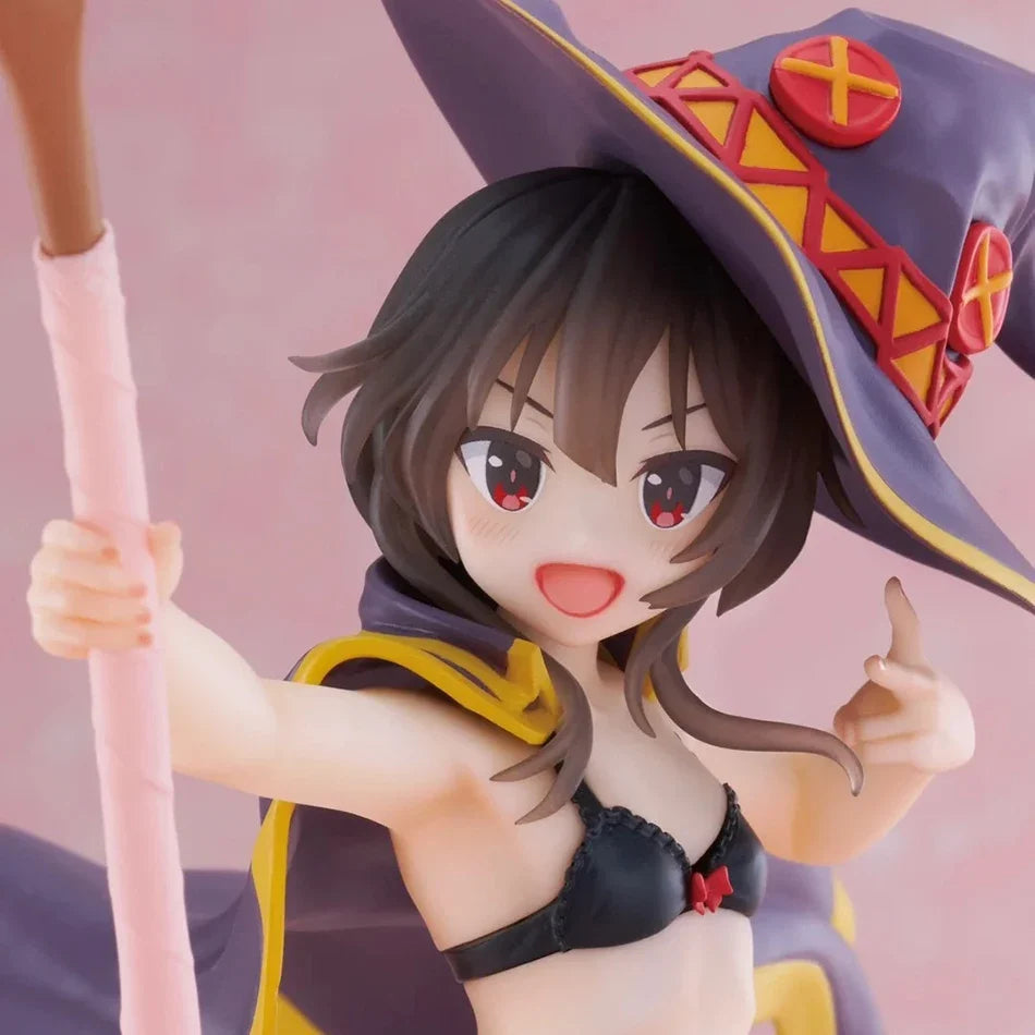 2025 New Anime God's Blessing on This Wonderful World 18cm Megumin Action Figure Cute Figurine Decor Statue Dolls