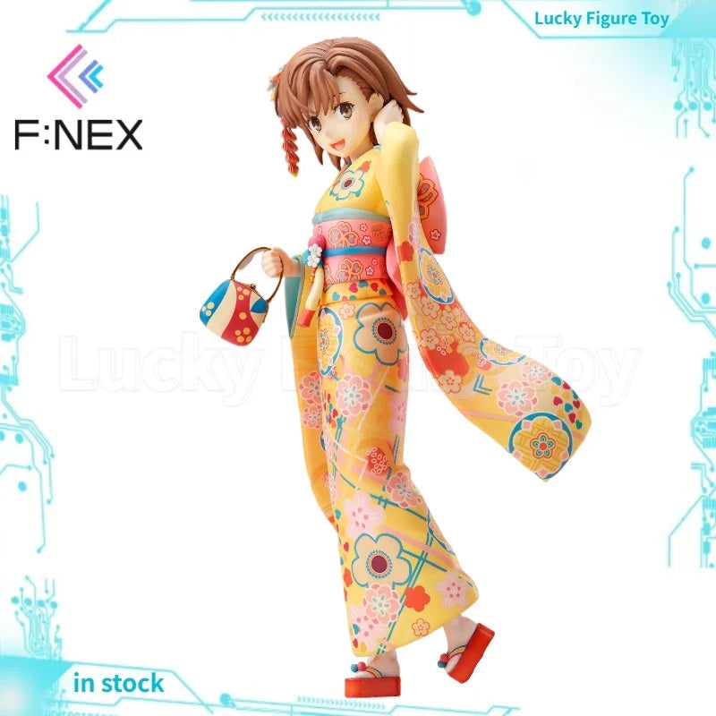 【Original】F:NEX Toaru Kagaku No Railgun T Misaka Mikoto Long-sleeved Kimono 1/7 Scale Figure Model