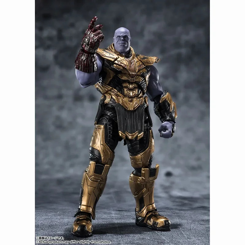 Bandai Thanos SHF THE AVENGERS 4：ENDGAME THANOS Anime Figure ActionFigure Toys For Boys /Girls /kids/Christmas Gift