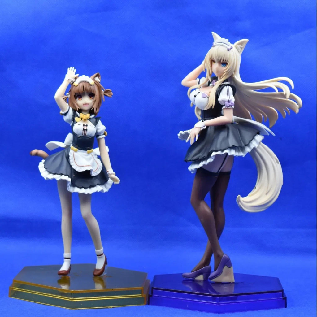 16CM Anime Nekopara Azuki Figure Standing Maid Outfit Ver Coconut Anime Model Toy Gift Collection Action Figure PVC