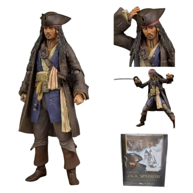 Bandai Fluch der Karibik 5 Dead Without Proof Shf Captain Jack Johnny Depp Figur kann modellieren mit Händen