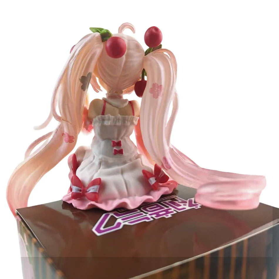 In Stock 2026 Hatsune Miku Sakura Miku Anime Action Figure Model Collection Toy | Cute Handmade PVC Model | Kawaii Gift