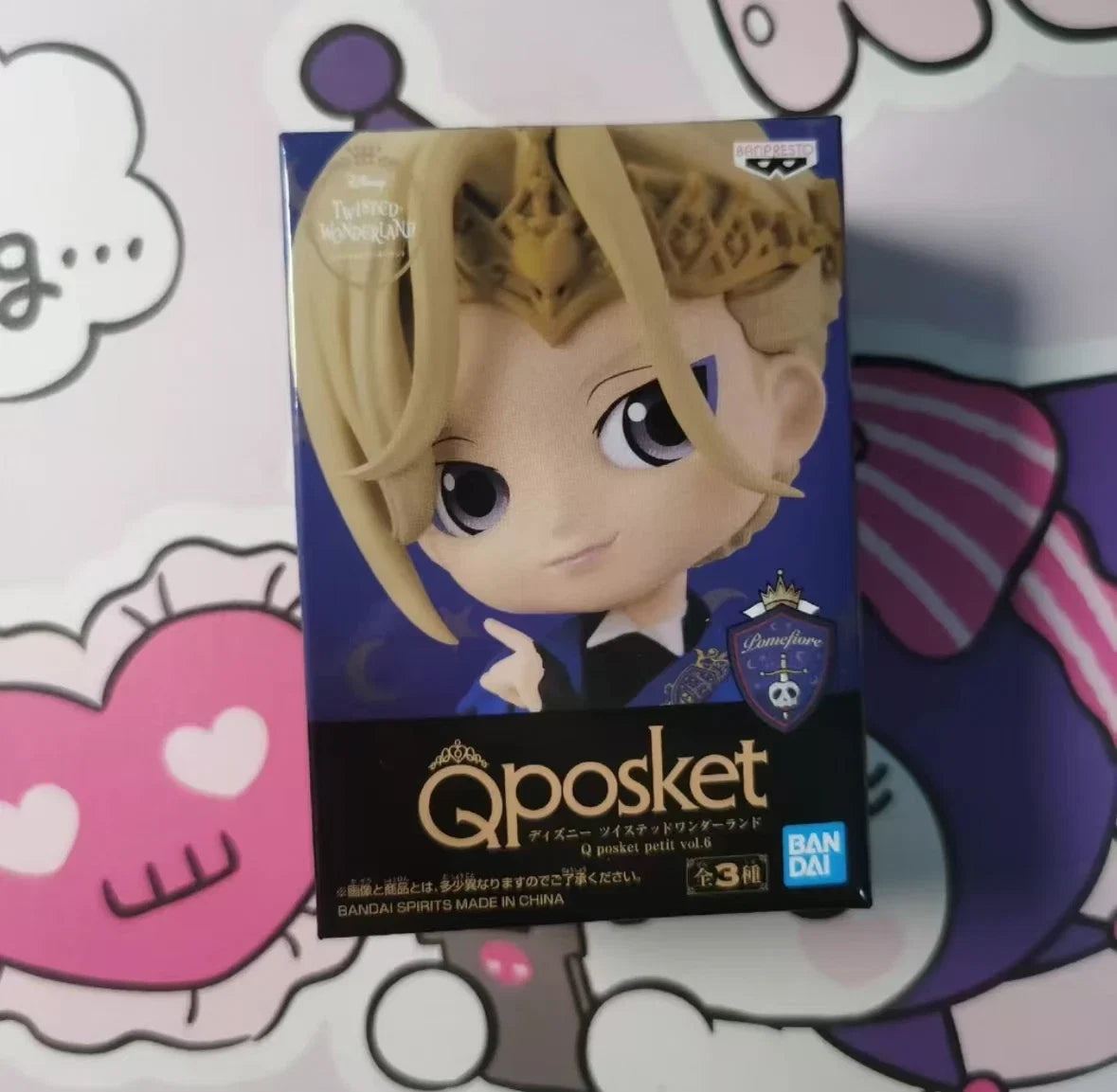 Genuine Bandai Q posket Series Disney Twisted Leona Jack Ruggie Wonderland Azul Ashengrotto Collectible Model Toys Gift