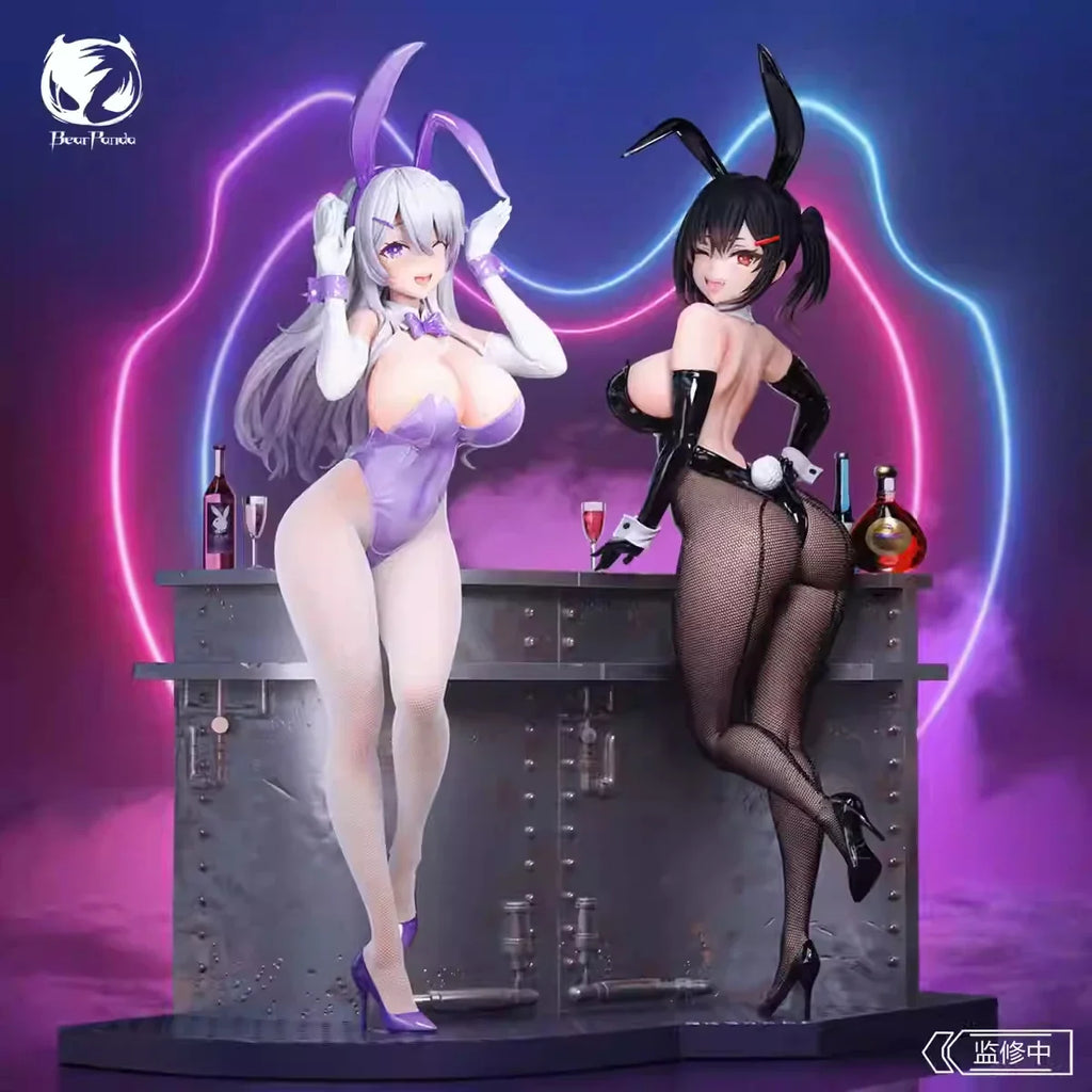 Bearpanda Bunny Girl Asanagi Rin Xiya Temperature Paint 3d Crystal Eye Kawaii Garage Kit Creative Scene Model Classic Anime Toys