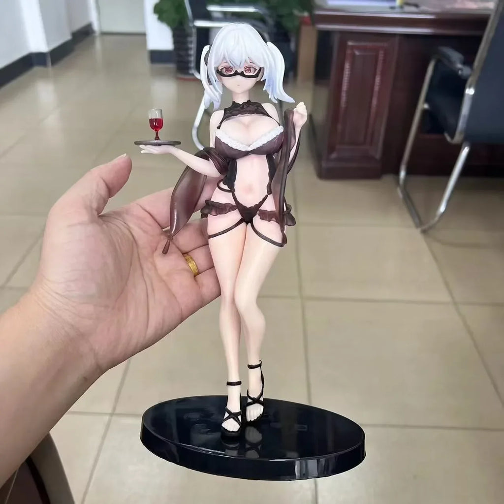 270mm NSFW AniMester Shiny Series Wine Waiter Girl Cynthia 1/6 PVC Action Figure Toy Adults Collection Model Doll Gifts