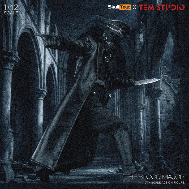 2026 IN STOCK Tem Studio x Skull Toyz The Blood Major 1/12 Scale Action Figure 6-inch Poseable Model Outfit Desk  Decor Toys