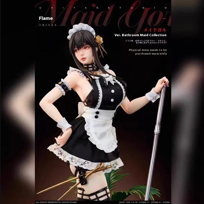 Spy × Family Yor Forger Maid Ver Chiyan Studio Girl Toy Japanese Anime Figures PVC Action Figure Toy Game Collectible Model Doll