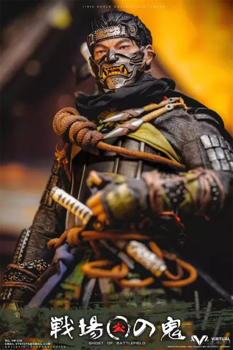 Original VTS TOYS 1/6 VM-036 Ghost of Tsushima 12-inch Japanese Samurai Action Figure Model Toys Male Soldier