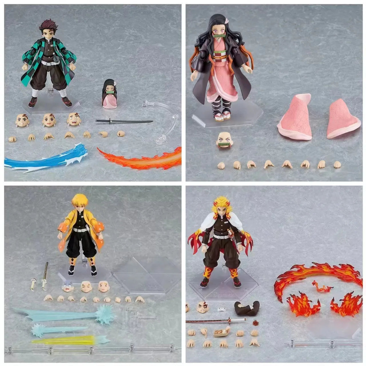 Demon Slayer Flame Hashira Rengoku Action Figure Model Tanjirou Nezuko Agatsuma Zenitsu Anime Figure Collect Hobbies Toys Gifts