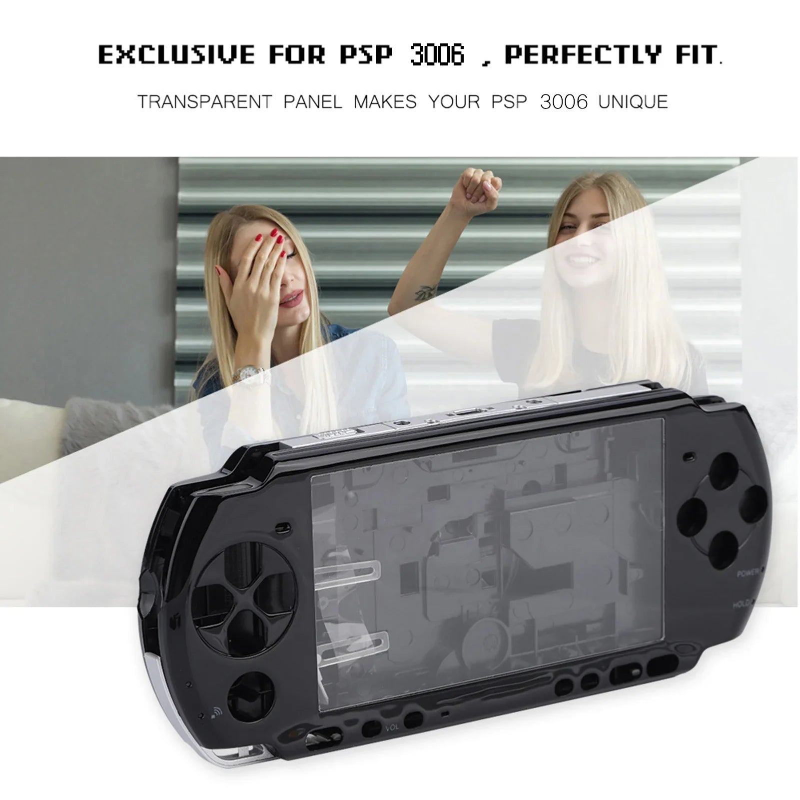 Full Housing Game Shell Replacement Full Housing Console Game Shell Case Cover Repair Parts For PSP 3006 Game Shell For PSP 3006