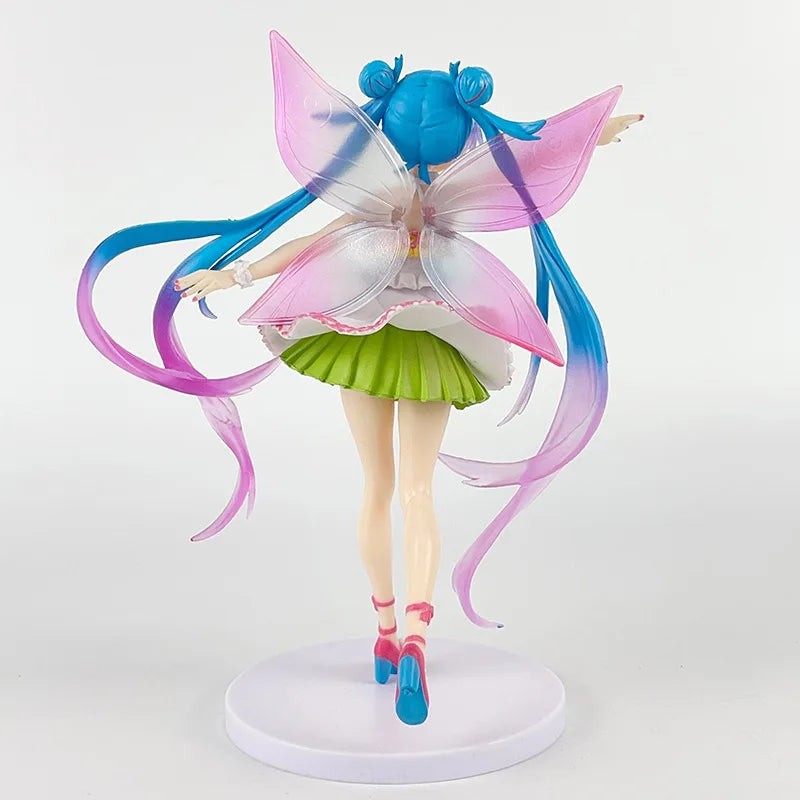 18CM Anime Hatsune Miku Four Seasons Series Spring Spirit Kawayi Dress Dress Up Model Toy Gift Collection Action Figure PVC