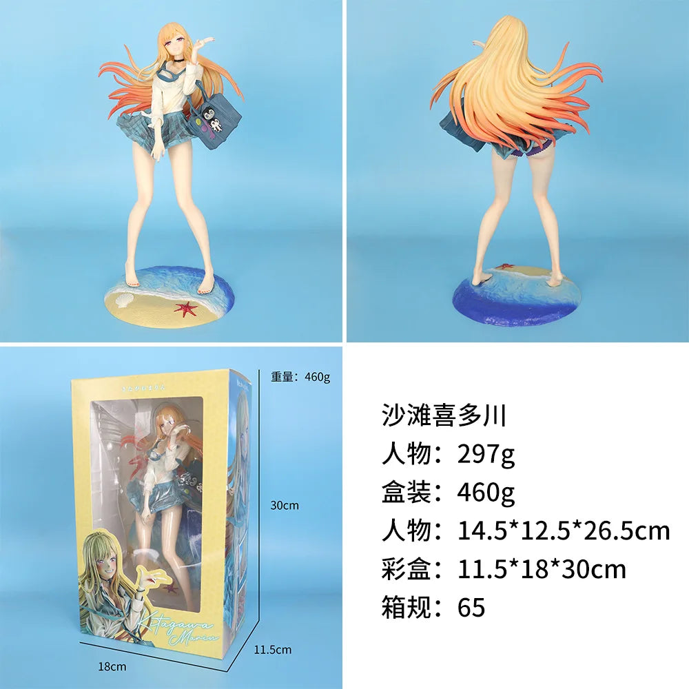 Standing Pose Anime Girl Action Figure Marin Kitagawa Anime Style School Uniform Anime Beautiful Girl Toys Gift Desktop Ornament