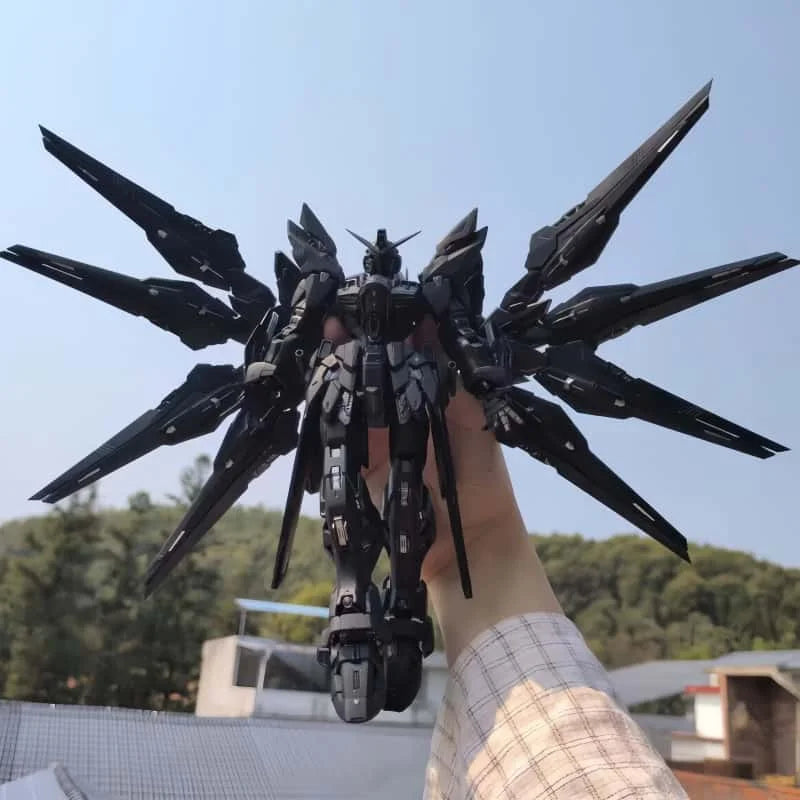 PIANXIN Model MG 1/100 MGEX Strike Freedom Assembly Model Kit Midnight Coating Action Figure Plastic Model Toys Custom