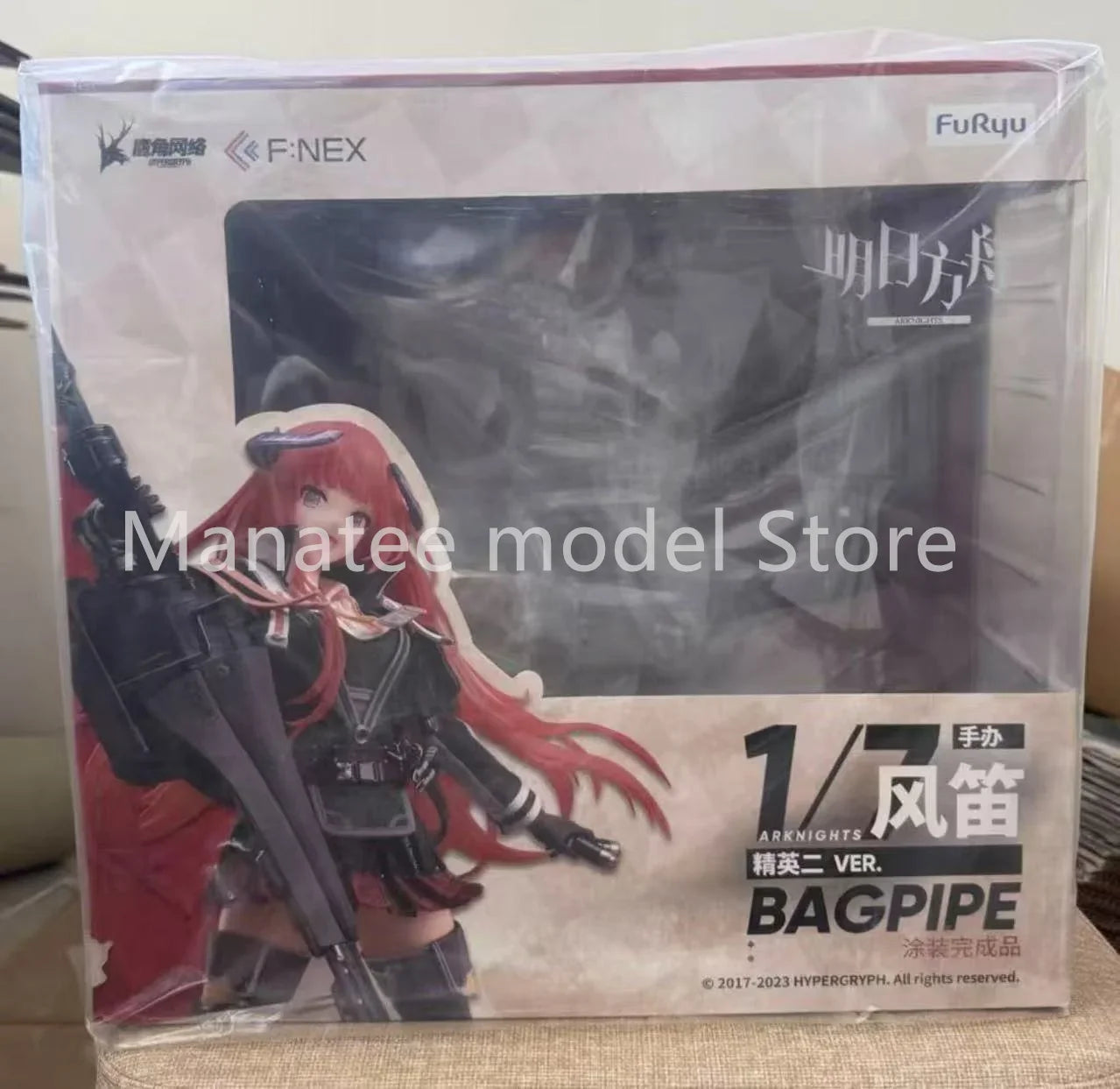  FuRyu Original Arknights Bagpipe Elite 2 VER. 1/7 PVC Action Figure Anime Model Toys Collection Doll Gift