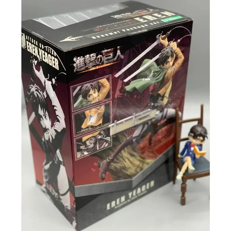 Kotobukiya ARTFX J Eren Yeager Original Anime Figure Attack on Titan Figurine Collection Model Toy