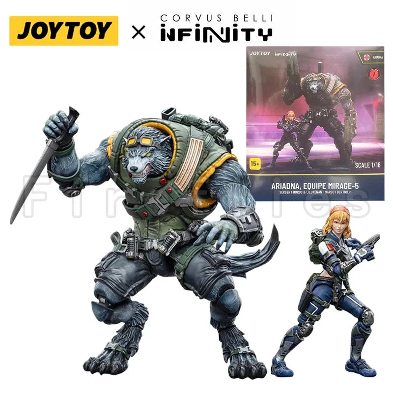1/18 JOYTOY Action Figure Infinity Ariadna Equipe Mirage-5 Anime Collection Model Toy