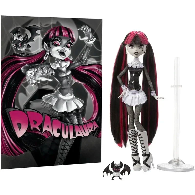 Monster High Black White Series Limited Edition Reel Drama Personalized Action Figure Doll Trendy Toy High Cost Effective Gifts