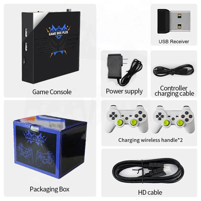 Coopreme X6 PLUS Video Game 64G 10000+Games HD Output Joystick Dual Controller Fighting Home Game Box PSP Arcade Game