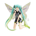 Anime Figure 12Cm Hatsune Miku Action Figures Kawaii Racing Butterfly Hatsune PVC Collectible Model Toys Girl Gift