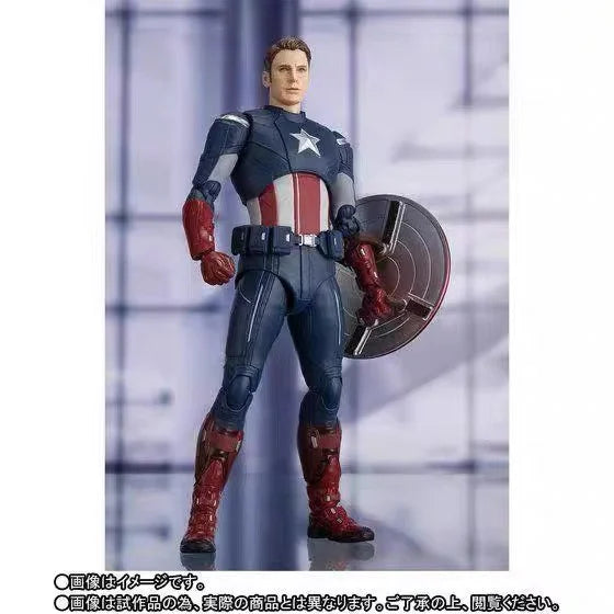 In Stock Original Bandai Shf Sh Figuarts Endgame Captain America Action Figures Model Toys Figura Collection