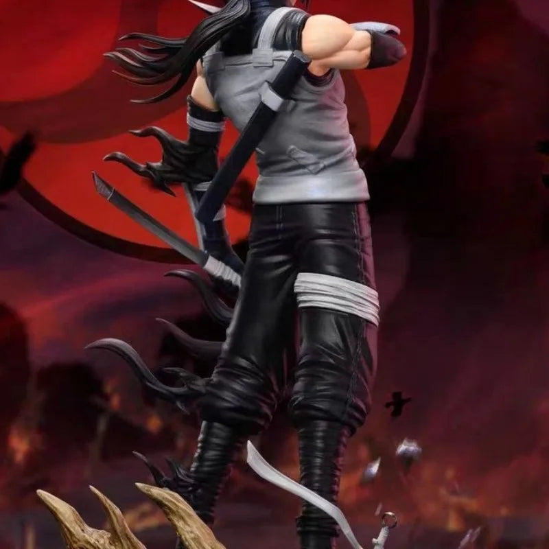 In stock Anime Model Uchiha Itachi Uzumaki Narute Anime Collection Model Desktop Ornament Decorations Holiday Gifts Children Toy