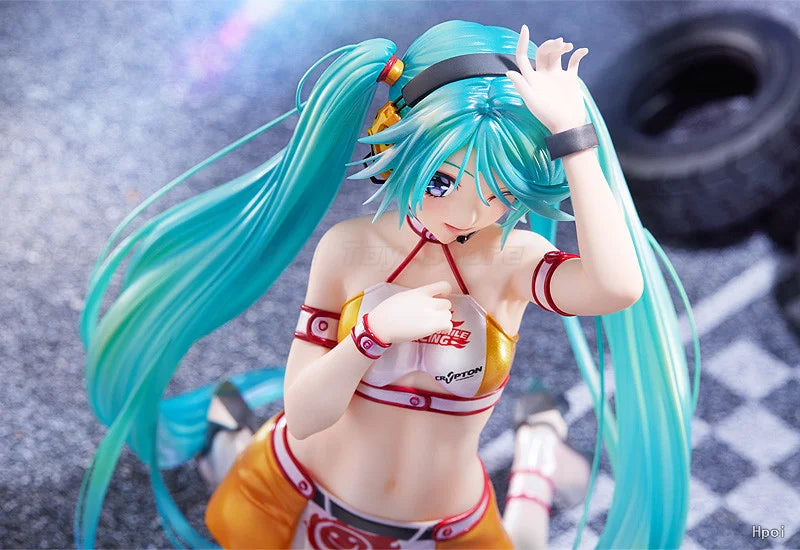 【In Stock】Original Max Factory GSC Hatsune Miku GT Project Racing Future 2010Ver Art By 1/7 Scale Figures Toys Gifts