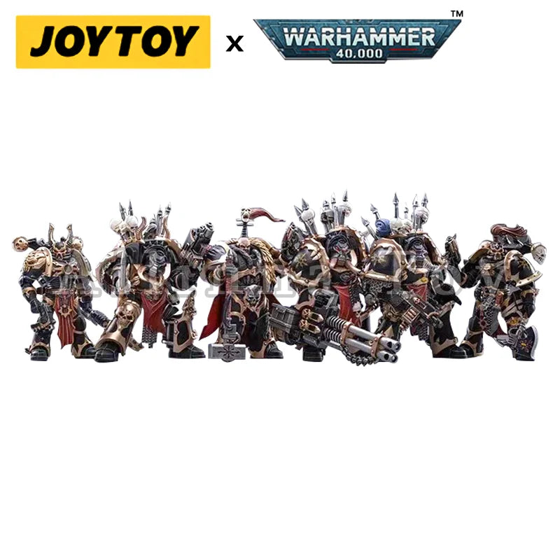 JOYTOY 1/18 Action Figure (6PCS/SET) 40K Chaos Warband Anime Collection Military Model
