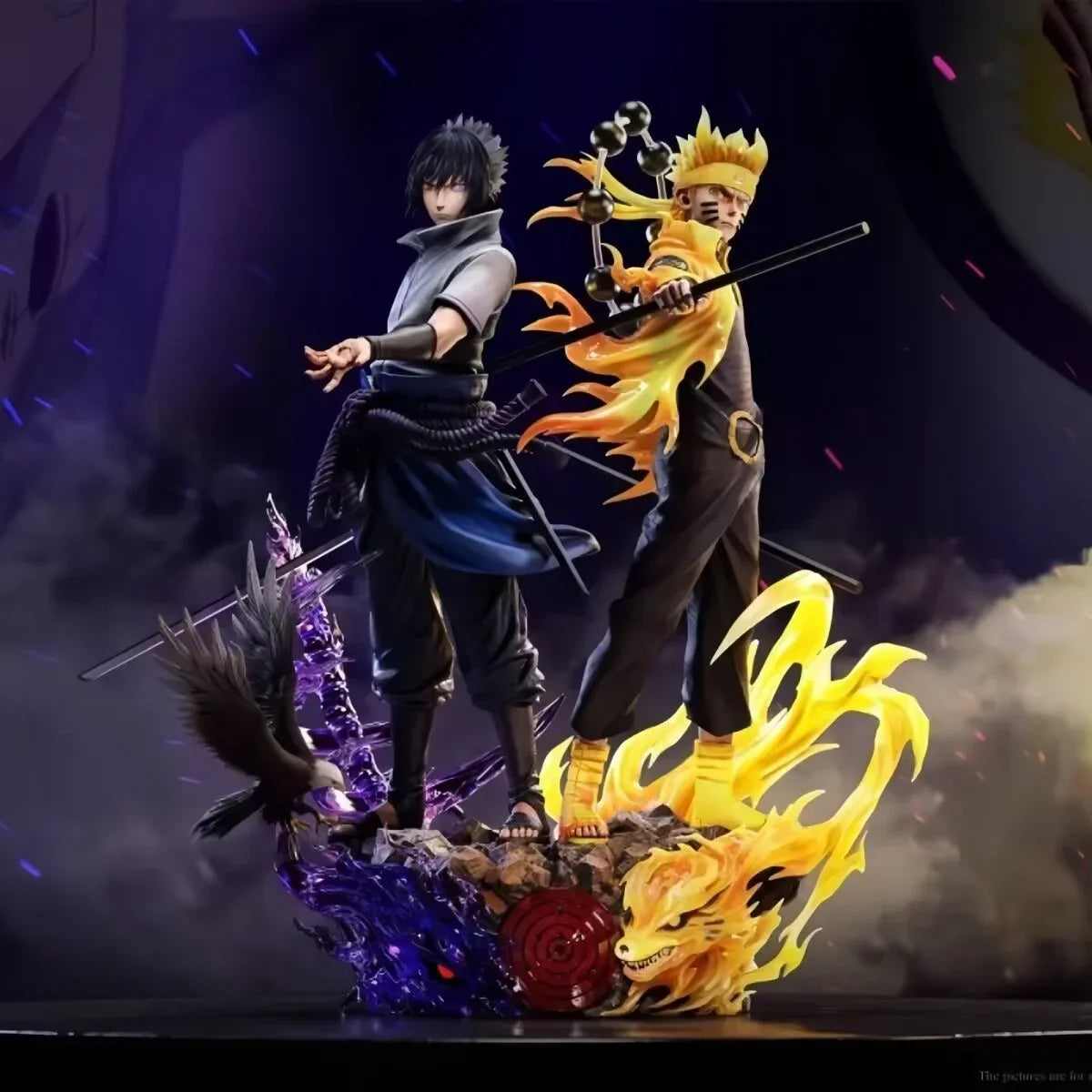 New Model Hypoxia Uzumaki Naruto Uchiha Sasuke Ninja GK Peripheral Ornaments Trendy Play Birthday Gift Anime Figure Model Doll