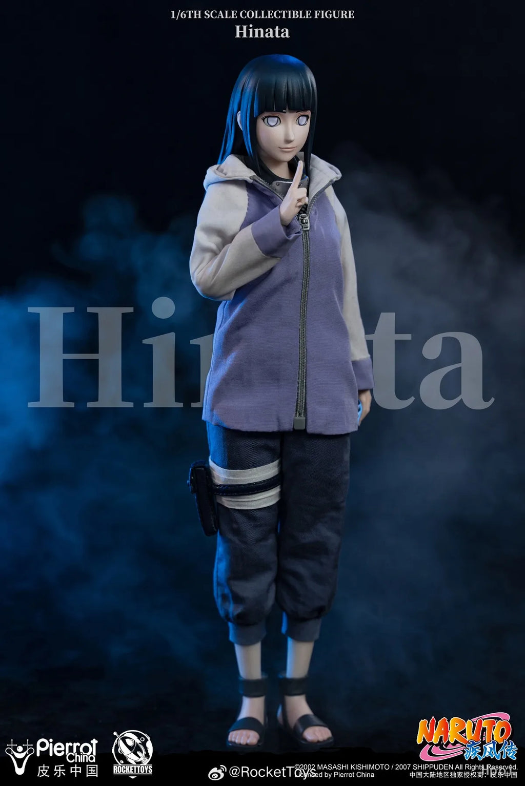 【Original】RocketToys ROC-006 NARUTO Shippuden Hinata 1/6 Action Figure Model Toy