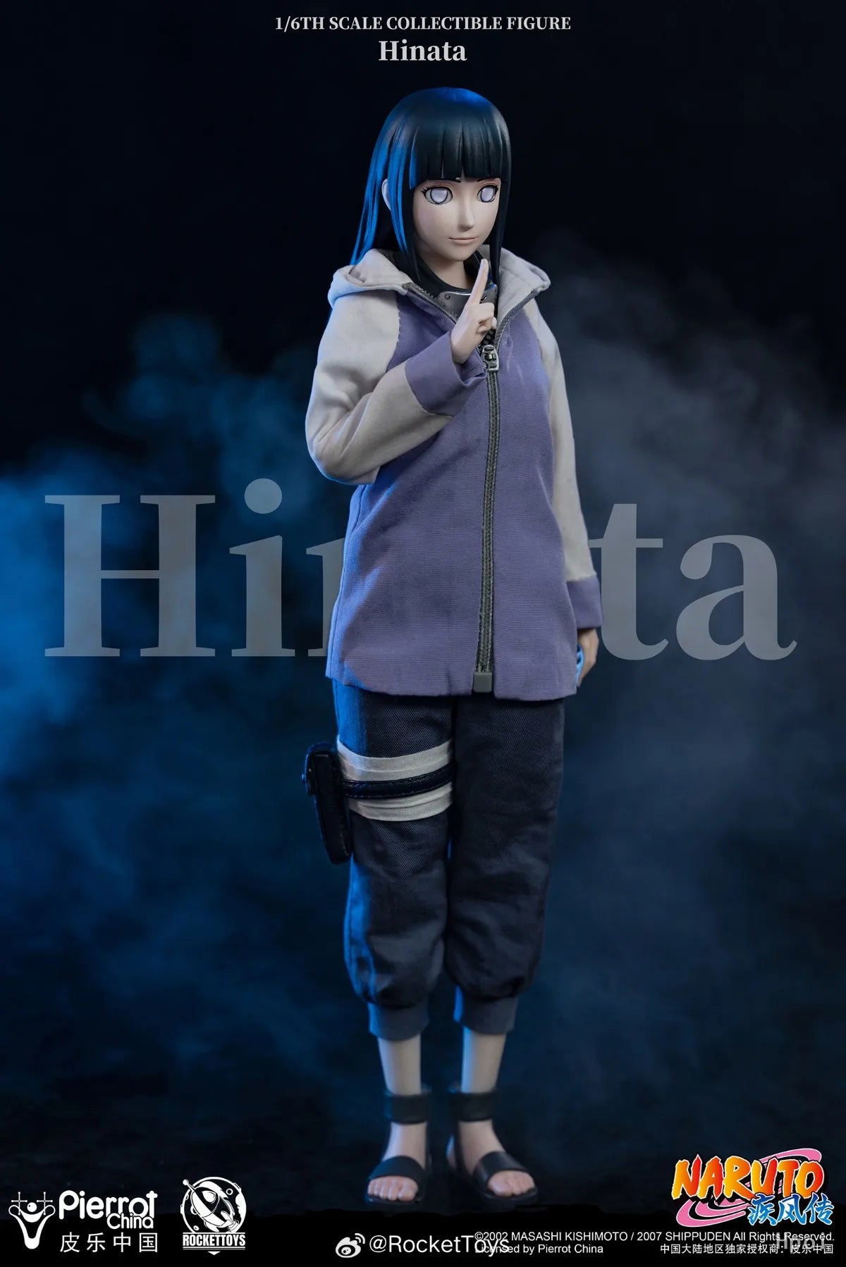 【Original】RocketToys ROC-006 NARUTO Shippuden Hinata 1/6 Action Figure Model Toy