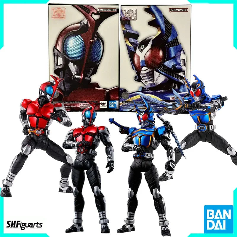 Original Bandai S.H.Figuarts MASKED RIDER GATACK/KABUTO RIDER FORM SHINKOCCHOU SHIHOU 10th Anniversary Ver Action Figure Model
