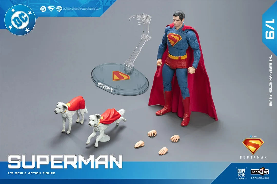 NEW Fondjoy BVS Figure Set Armored Batman Battle Damaged Superman Action Figures 1/9 Batman v Superman：Dawn of Justice DC Toys