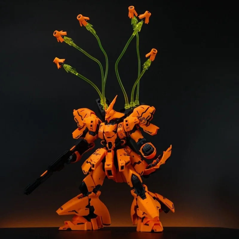 In-Stock RG 1/144 Sazabi HermèS Orange Assembly Posable Model Kit Action Figures Collecting Ornaments Plastic Models Toys Gifts