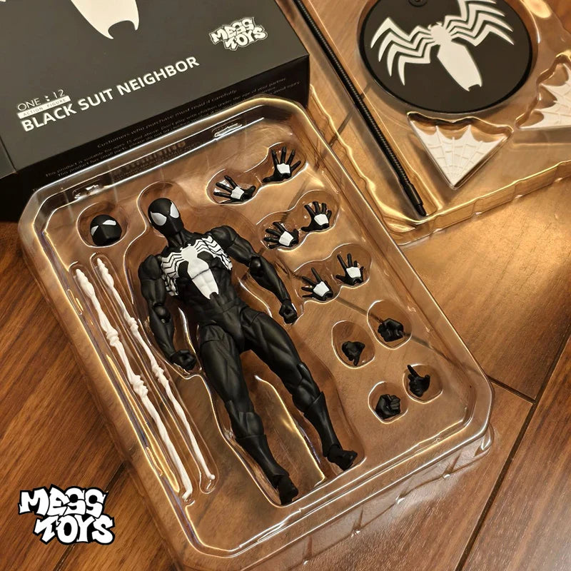 Mess Toys Genuine Facftory Figur Schwarzer Anzug Nachbar Symbiote Scarlet Spider Kaine Parker Schwarz Rot Spinne Actionfigur Spielzeug