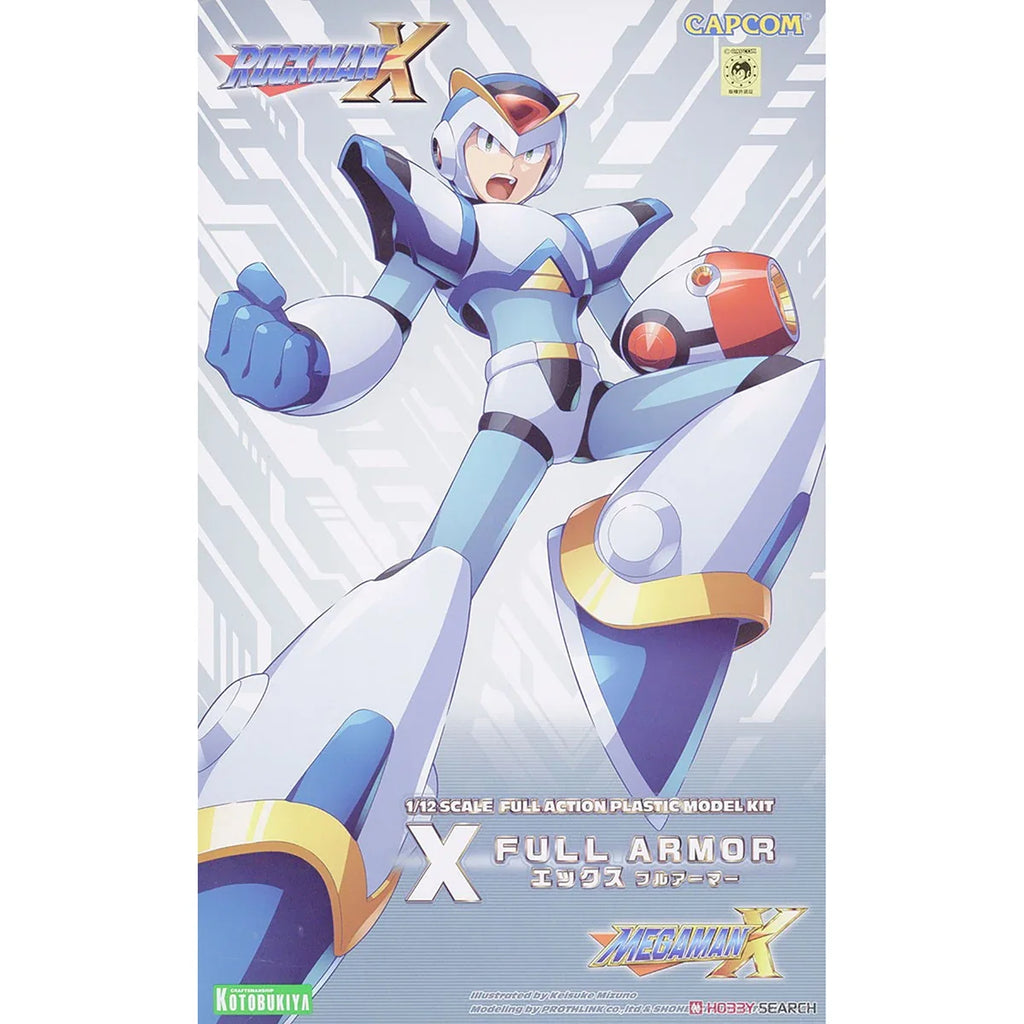 Original Genuine Kotobukiya Model Kits Rockman X X Full Armor Game Character Assembly Action Model Decoration Collection Gift