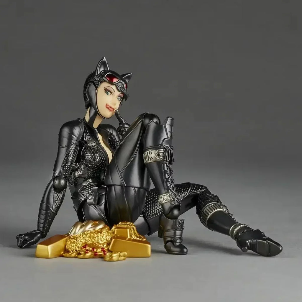 In Stock Arkahm Factory MAX Factory Kaiyodo Revoltech Yamaguchi Catwoman Figuras Ko Model Action Figure Customized Gifts Toys