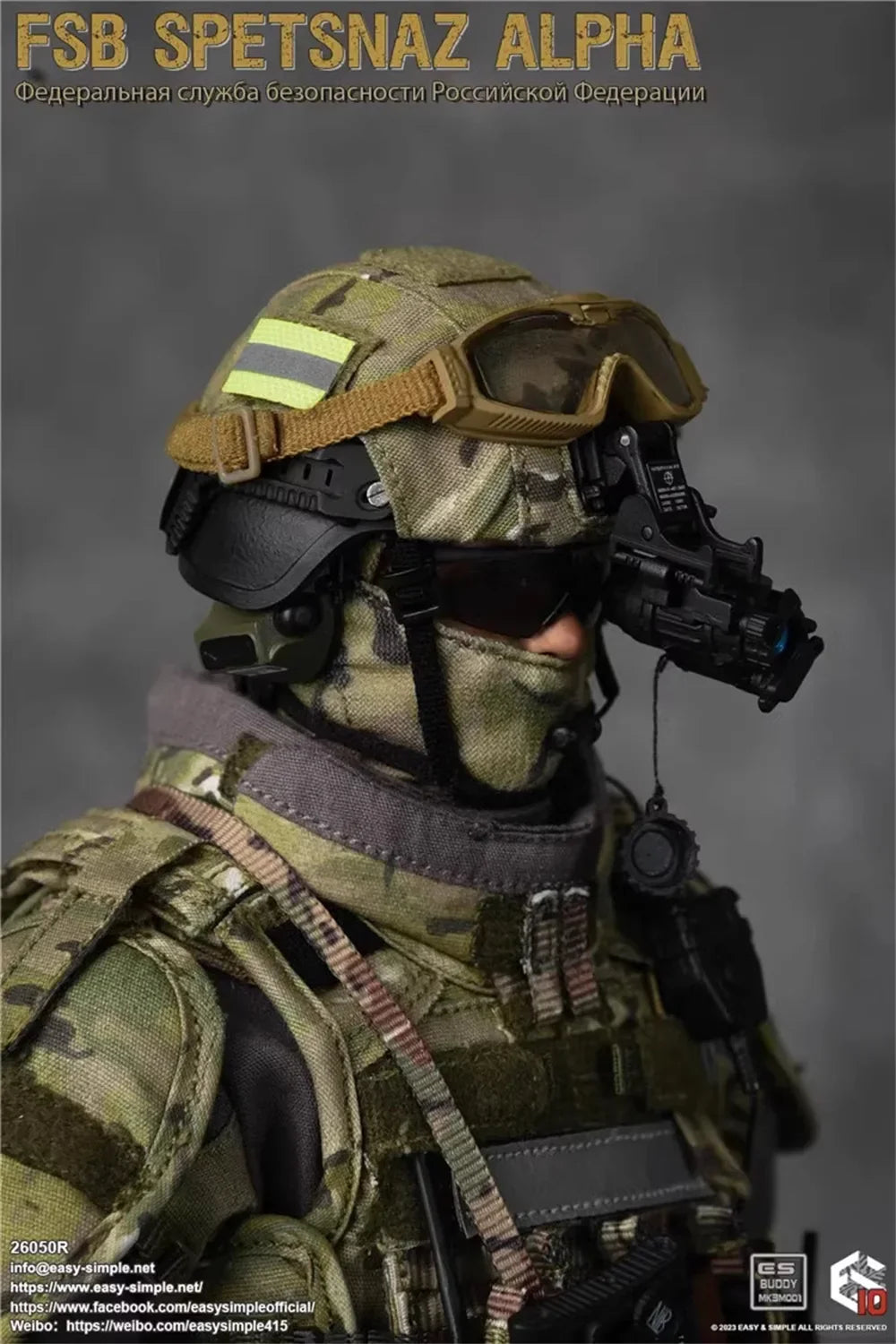 1/6 Easy&Simple ES 26050R FSB Spetsnaz Alpha Full Set Moveable Action Figure Gift Model For 12" Action Figure Collectable