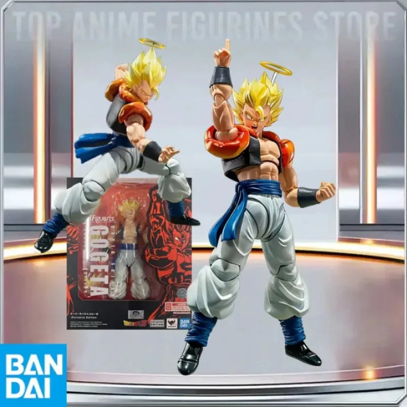 BANDAI Original Dragon Ball Z S.H.Figuarts Super Saiyajin Gogeta-Exklusive Edition Action Anime Figuren Modell Spielzeug Geschenk Kinder