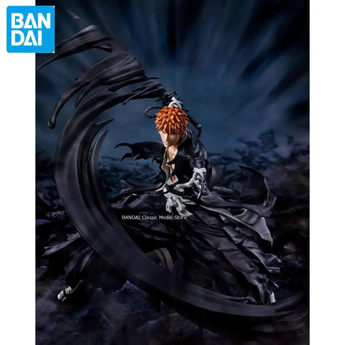 Genuine Official Original Bandai Figuarts Zero Bleach Kurosaki Ichigo Figuarts Anime Collectible Model