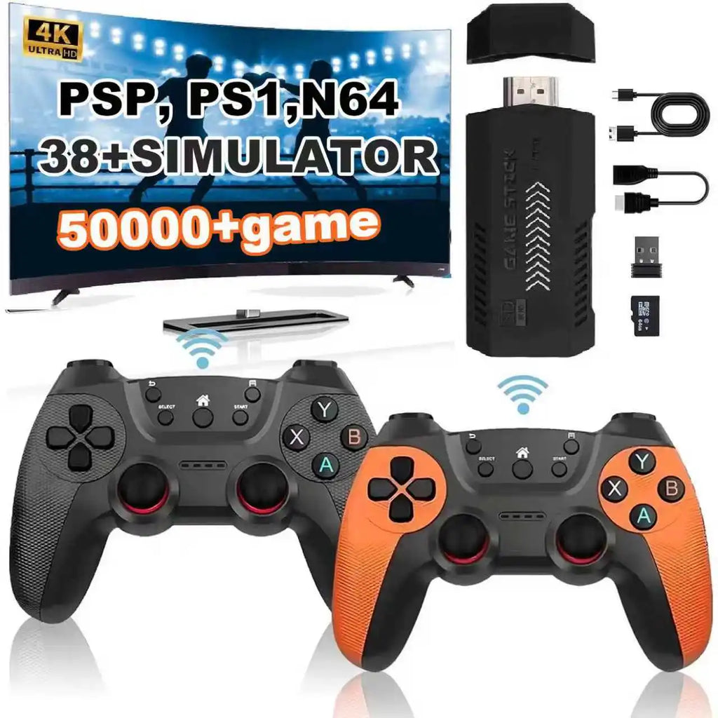 X2Pro TV Game Stick 4K HD Video Handle Game Console 40K/50K Games 64g/128g for PSP Retro Arcade Games PK M15 Pro for Home Gaming