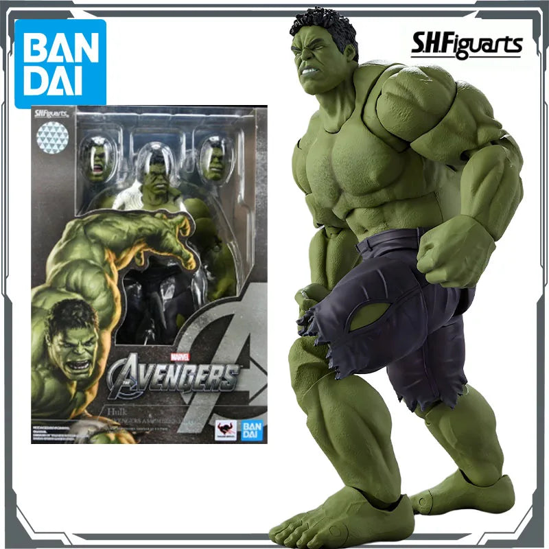 Bandai Original S.H.Figuarts Avengers Hulk & Loki Anime Action Figures Toys for Boys Christmas Gift Collectible Model Ornaments