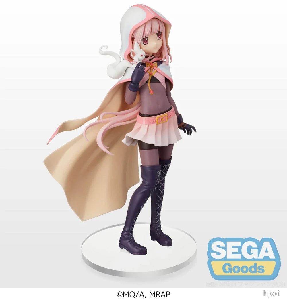 22cm Anime Puella Magi Madoka Magica Tamaki Lroha Figure ActionFace Changeable  Desktop×Decorate Collections Model Doll Toy